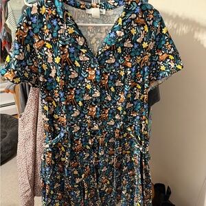 Floral Animal Print Dress